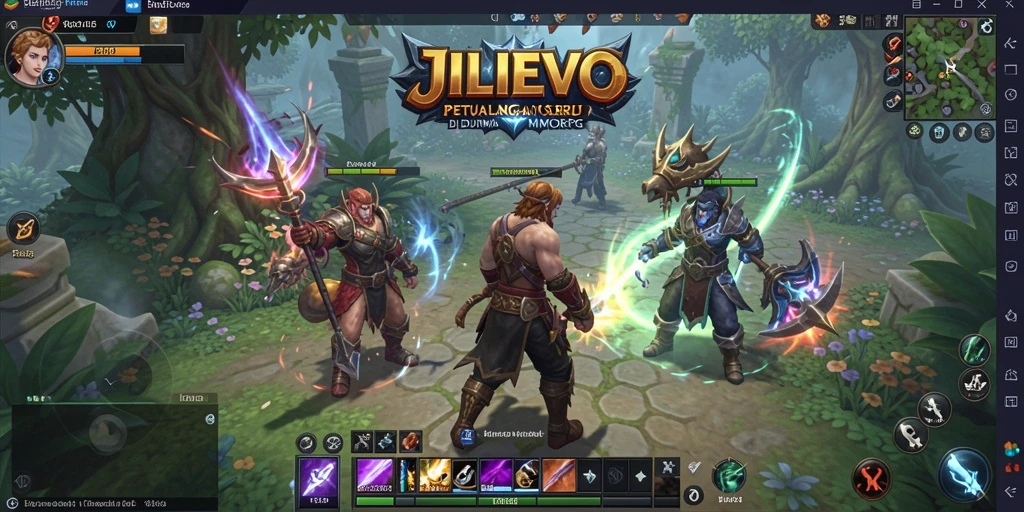 Screenshot menampilkan pertarungan seru di dunia JILIEVO.