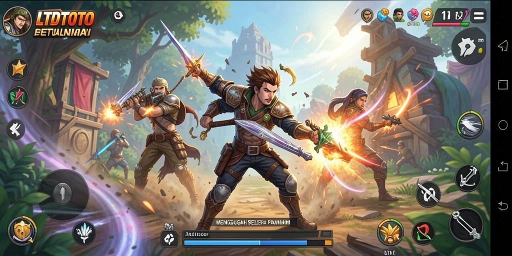 Gamplay menarik LTDTOTO dengan aksi bertempur yang dinamis.