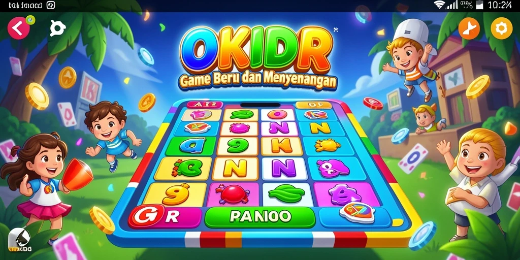 Tampilan gameplay Bingo yang seru di OKIDR.
