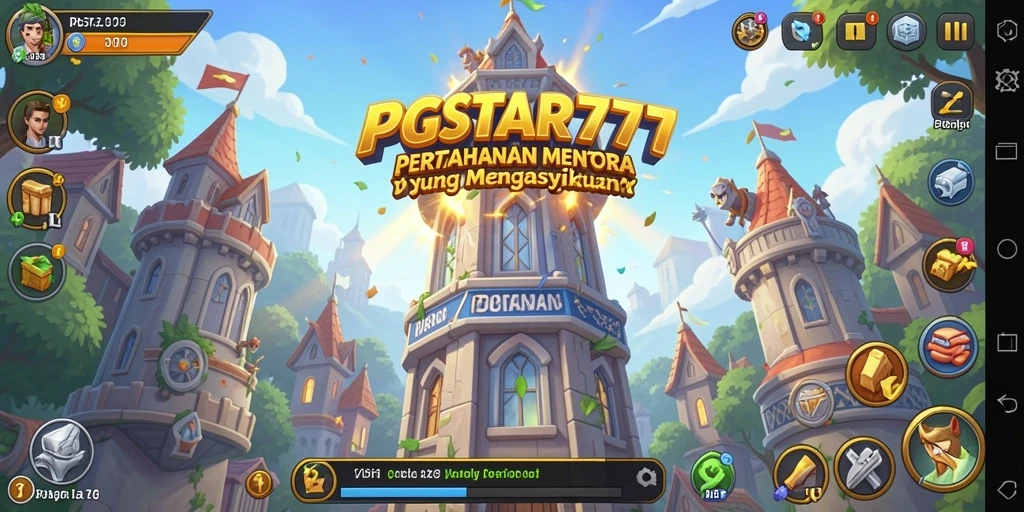 Tangkapan layar menampilkan aksi gameplay Tower Defense yang mendebarkan.