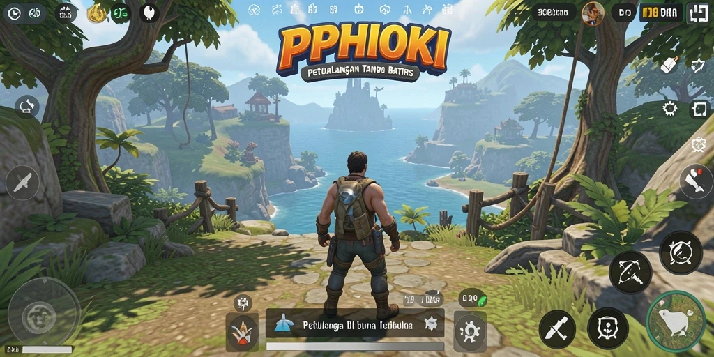 Tangkapan layar utama PPHOKI yang menunjukkan keindahan gameplay Open World.