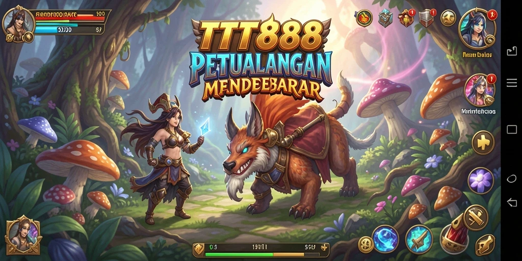 Screenshot gameplay TTT888 menampilkan aksi pertempuran yang mendebarkan.